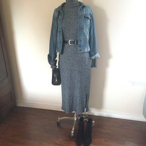 Knit midi dress